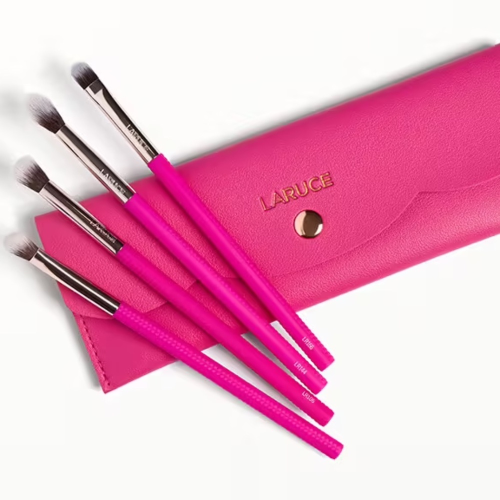 LARUCE BEAUTY · KAYLA 4-PIECE EYE  MAKEUP BRUSH SET